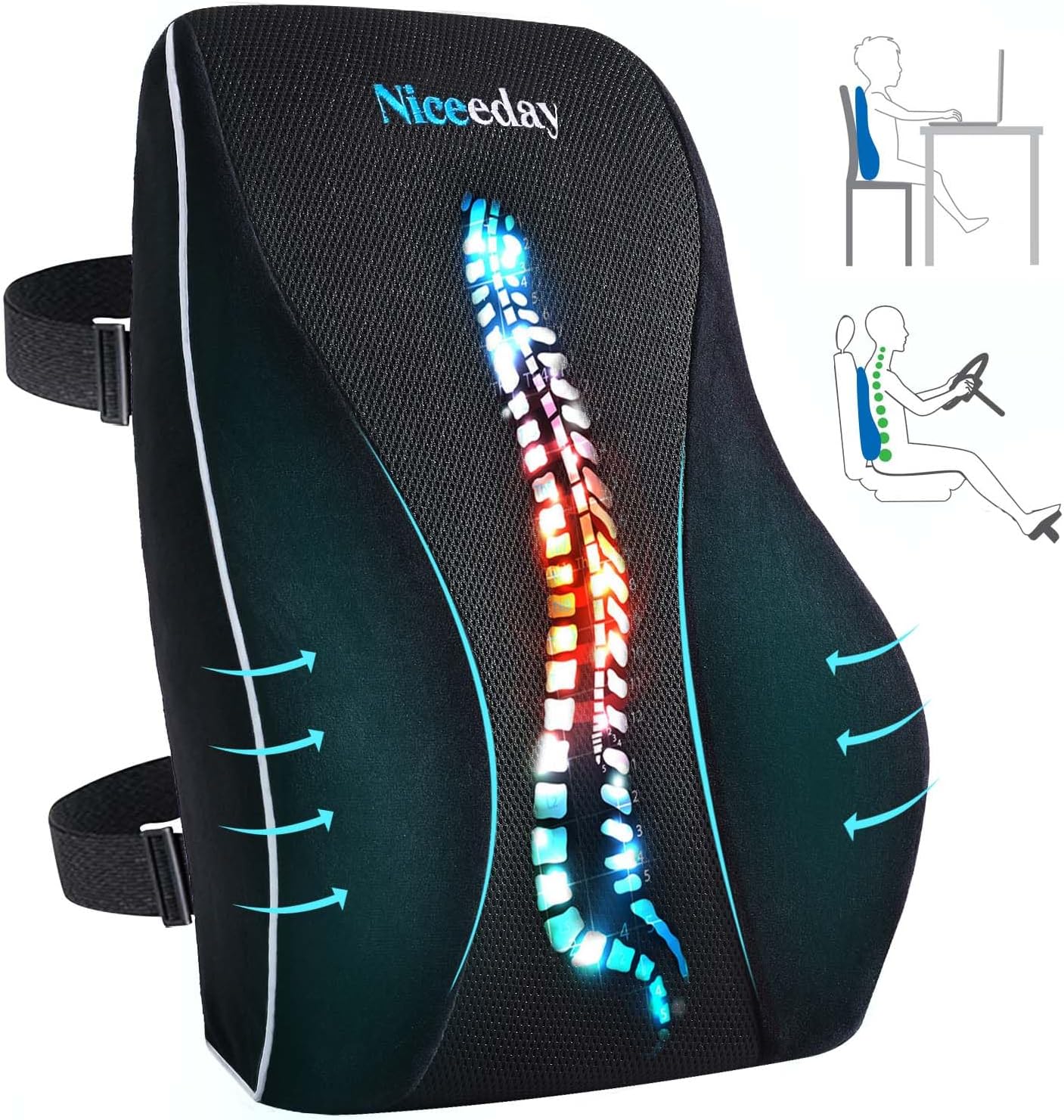 LevelUpWay Lumbar Support Pillow